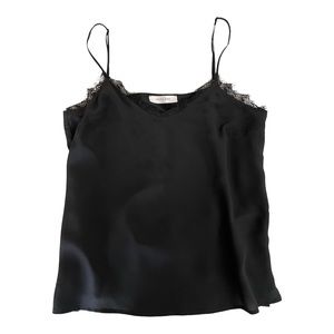 Anine bing black silk top